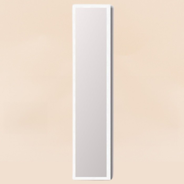 Miroir sur pied bois blanc 144x34cm | Hashtag Déco