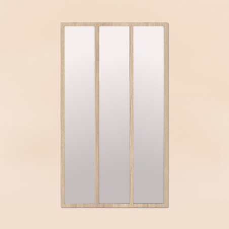 Miroir contours bois naturel 40x70cm | Hashtag Déco