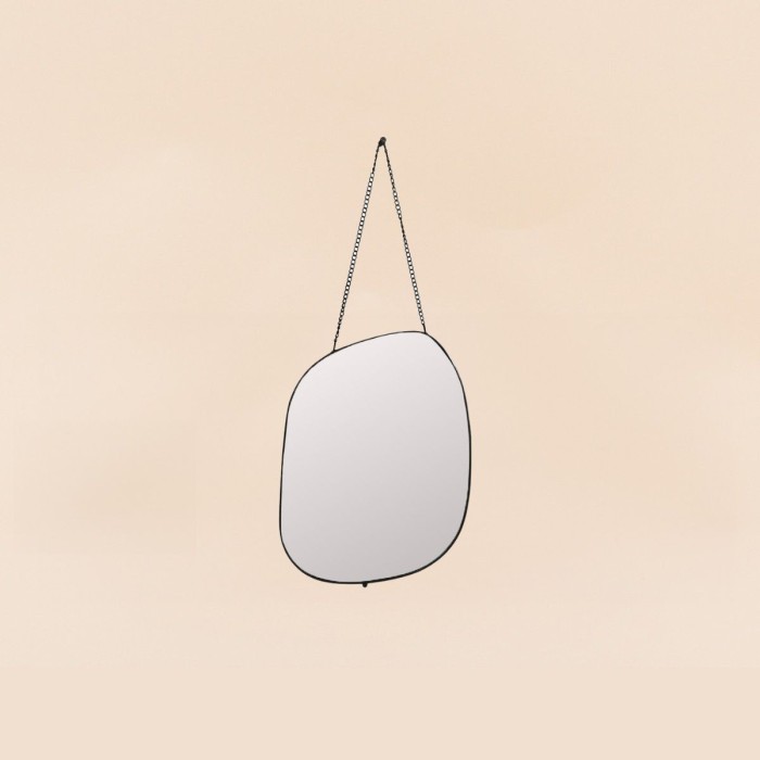 Miroir organique bois clair 25x19cm | Hashtag Déco