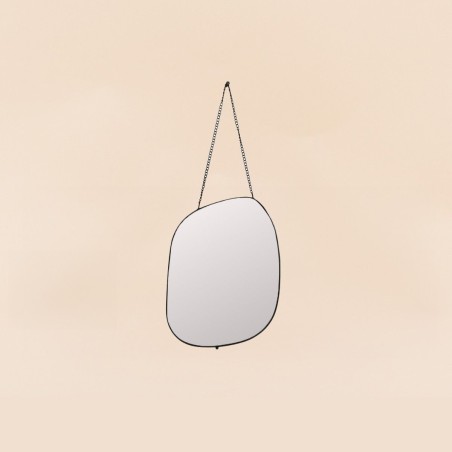 Miroir organique bois clair 25x19cm | Hashtag Déco