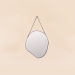 Miroir organique bois naturel 25x22cm | Hashtag Déco