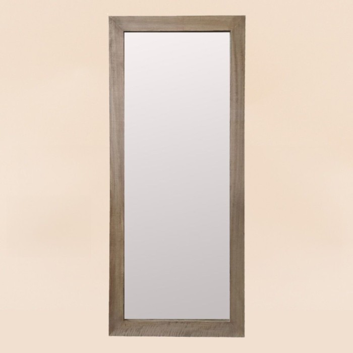 Miroir rectangulaire bois brut 177x77cm | Hashtag Déco