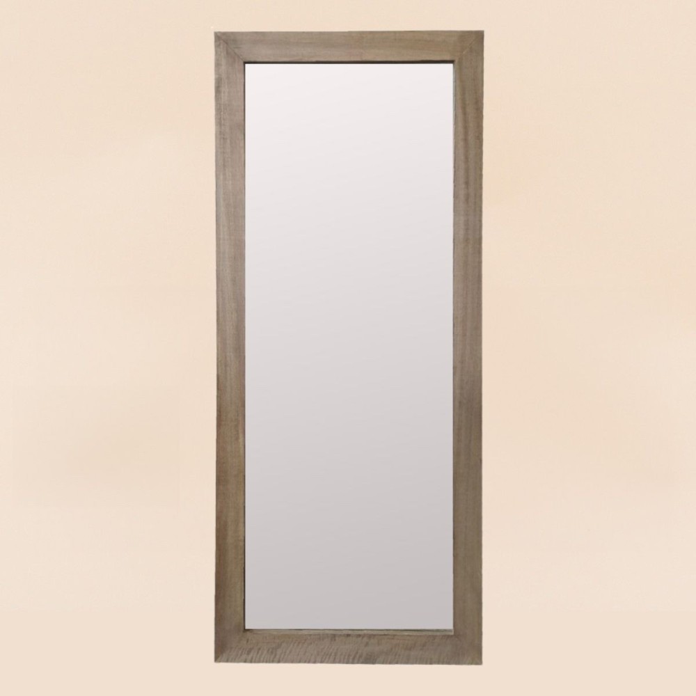 Miroir rectangulaire bois brut 177x77cm | Hashtag Déco