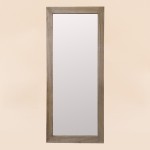 Miroir rectangulaire bois brut 177x77cm | Hashtag Déco