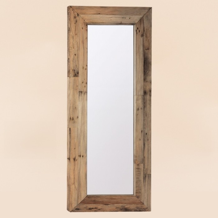 Miroir mural noir épais 170x70cm en métal | Hashtag Déco