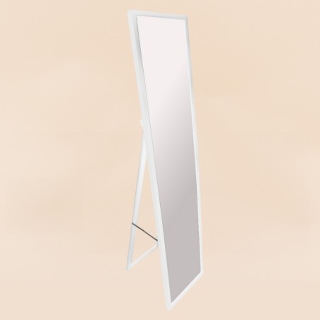 Miroir sur pied bois blanc 144x34cm | Hashtag Déco