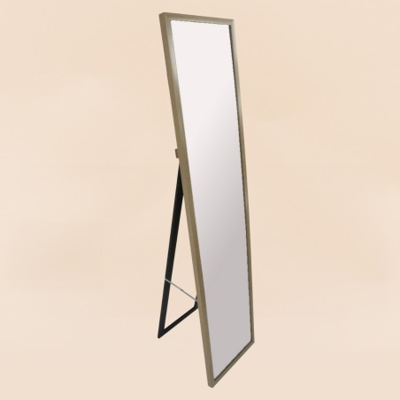 Miroir sur pied effet bois naturel 140x30cm | Hashtag Déco