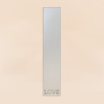 Miroir mot "love" bois blanc 120x25cm | Hashtag Déco