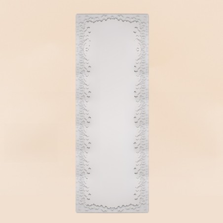 Miroir rectangulaire papillon métal noir 120x30cm | Hashtag Déco