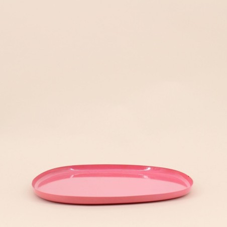 Set de 3 plateaux forme organique en métal coloré