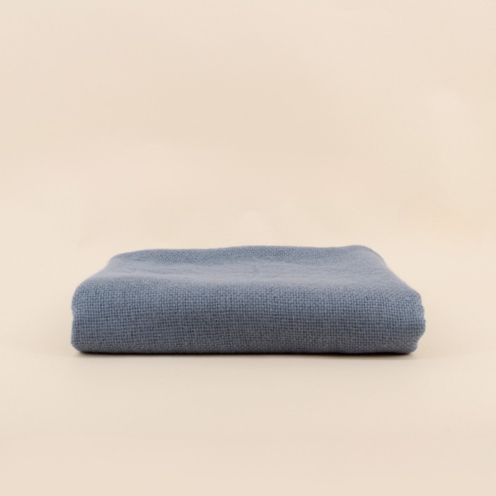 Plaid tricot effet mohair gris 150x180cm | Hashtag Déco