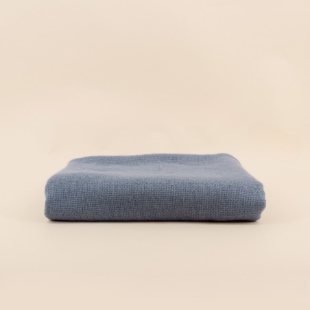 Plaid tricot effet mohair gris 150x180cm | Hashtag Déco