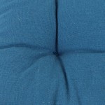 Lot de 4 galettes de chaises coton bleu 40cm | Hashtag Déco