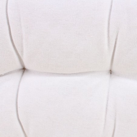Lot de 4 galettes de chaises coton blanc 40cm | Hashtag Déco