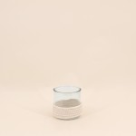 Set de 2 photophores verre et corde beige | Hashtag Déco