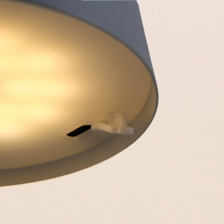 Lampe USB en métal 27cm - Noir, blanc, taupe