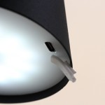 Lampe USB en métal 27cm - Noir, blanc, taupe