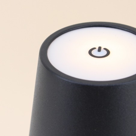 Lampe USB en métal 27cm - Noir, blanc, taupe