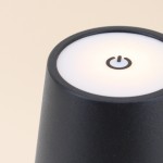 Lampe USB en métal 27cm - Noir, blanc, taupe