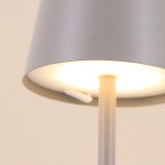 Lampe USB en métal 27cm - Noir, blanc, taupe