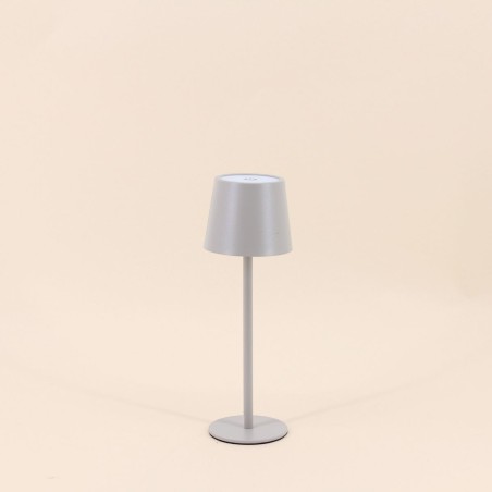 Lampe USB en métal 27cm - Noir, blanc, taupe