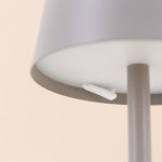 Lampe USB en métal 27cm - Noir, blanc, taupe