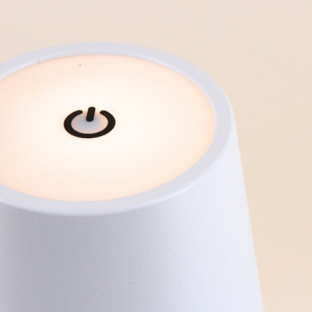 Lampe USB en métal 27cm - Noir, blanc, taupe