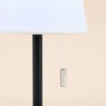Lampe USB style vintage en métal noir et blanc 20cm