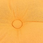 Coussin de sol jaune en tissu 40x40cm | Hashtag Déco