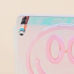 Cadre néon smile multicolore 15x15cm