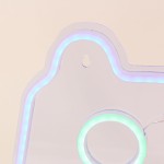 Néon console multicolore 27x41cm