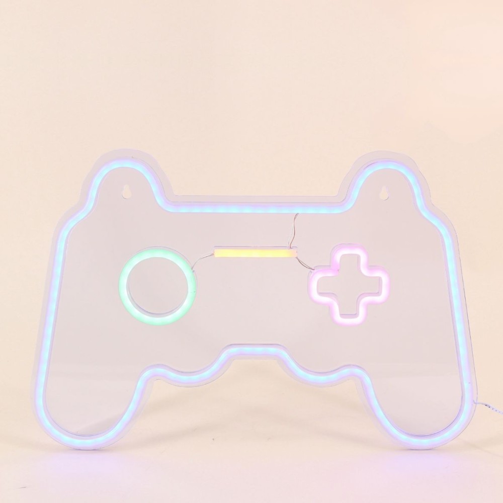 Néon console multicolore 27x41cm