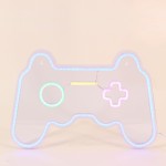 Néon console multicolore 27x41cm