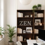 Lettre déco zen en bois naturel 49cm | Hashtag Déco