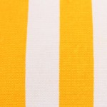 Coussin rayé jaune et blanc en coton 40x40cm | Hashtag Déco