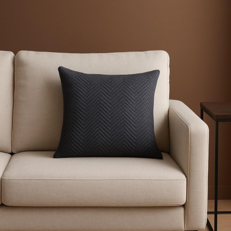 Coussin en tissu gris 50x50cm pour salon chic | Hashtag Déco