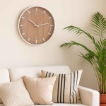 Horloge ronde en bois 40cm, élégance naturelle | Hashtag Déco