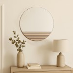 Miroir rond bois naturel 40cm | Hashtag Déco