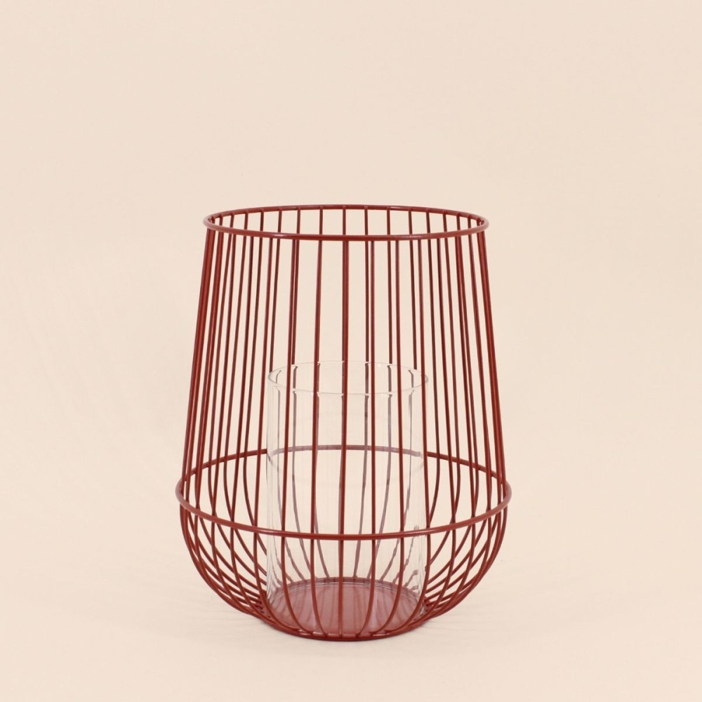 Lanterne en métal filaire 25cm