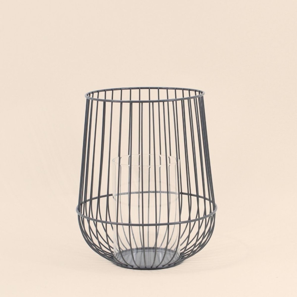 Lanterne en métal filaire 25cm