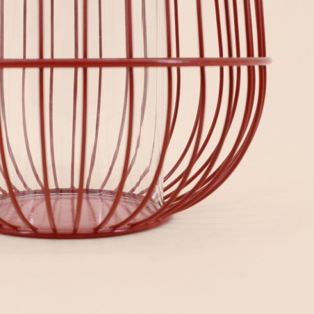 Lanterne en métal filaire 25cm