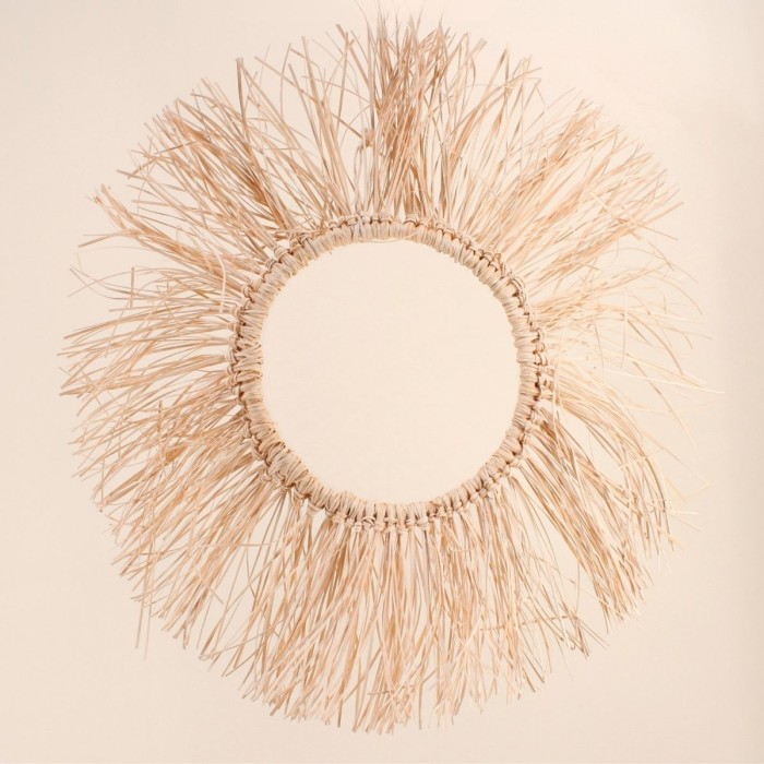 Décoration murale naturelle ronde 62cm