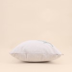 Coussin en coton motif fougère 40x40cm