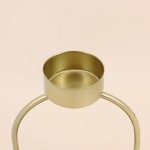 Bougeoir en métal doré 16cm