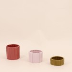Set de 3 photophores en céramique