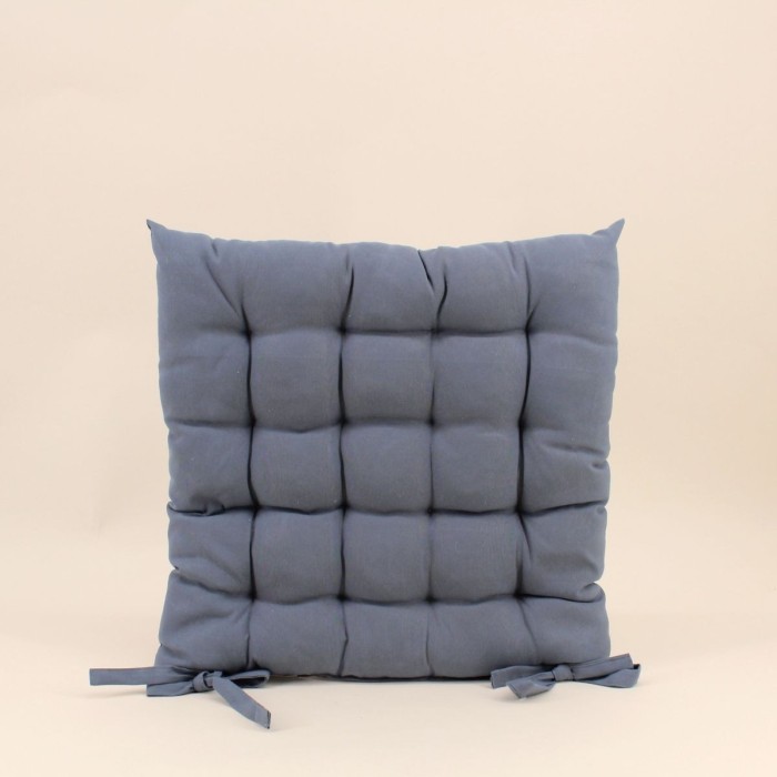 Galette de chaise grise 40x40cm