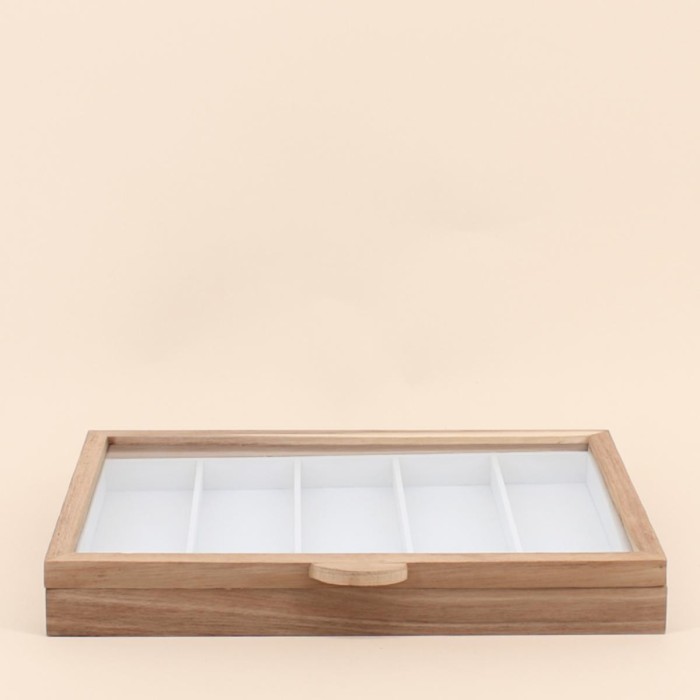 Boite à bijoux en bois naturel | Hashtag Déco