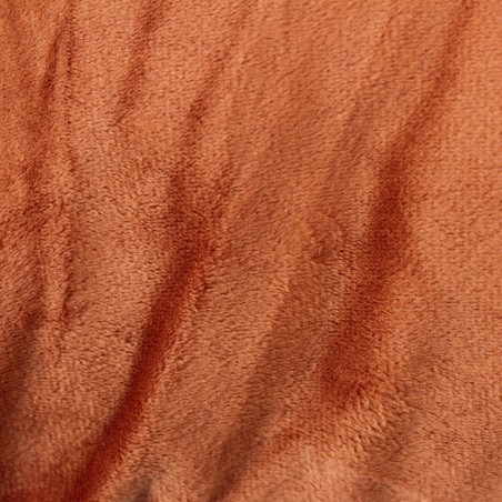 Coussin chiné velours orange 45x45cm | Hashtag Déco