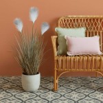 Plante artificielle plumets beige 68cm | Hashtag Déco
