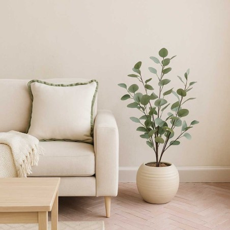 Eucalyptus artificiel vert 76cm en plastique | Hashtag Déco